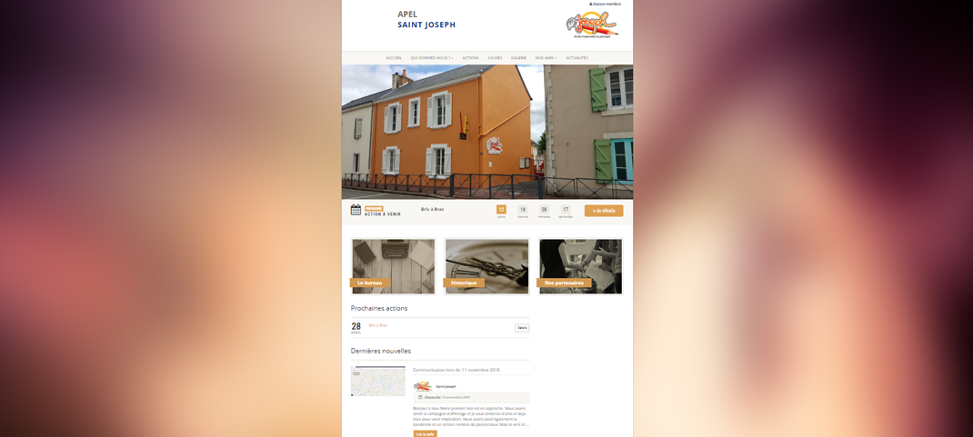 Site web APEL St Joseph